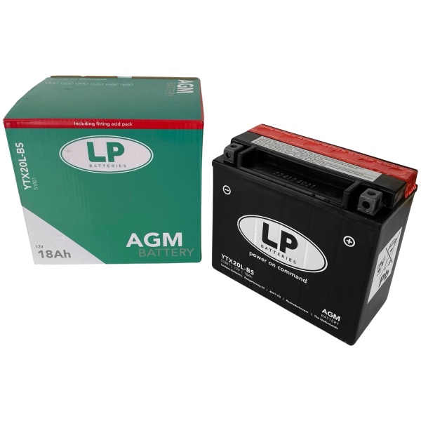 Baterie Moto LP Batteries Agm 18Ah 250A 12V MA LTX20L-BS